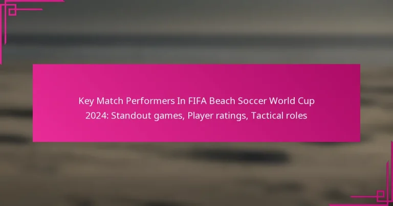 Key Match Performers In FIFA Beach Soccer World Cup 2024: Standout games, Player ratings, Tactical roles